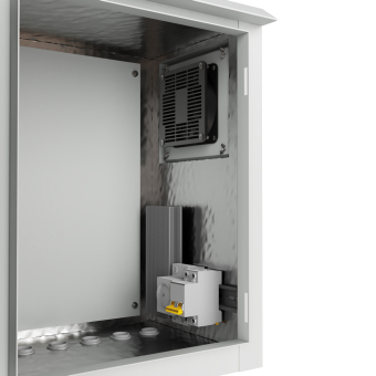 Термошкаф настенный ip66 400x350x600 (ШxГxВ) серый (RAL 7035), SRT06-4035.60-GY